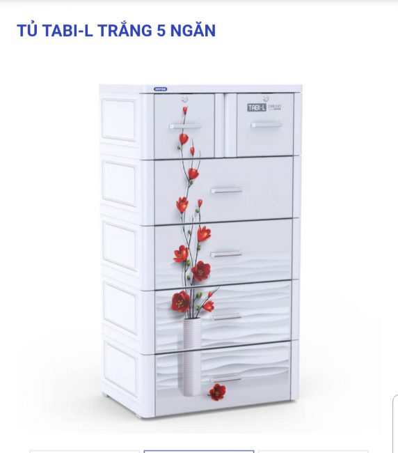 Tủ nhựa - Hình Hoa